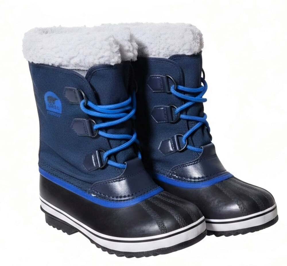 Sorel Yoot Pac Nylon Winter Boot Navy Blue Black Waterproof